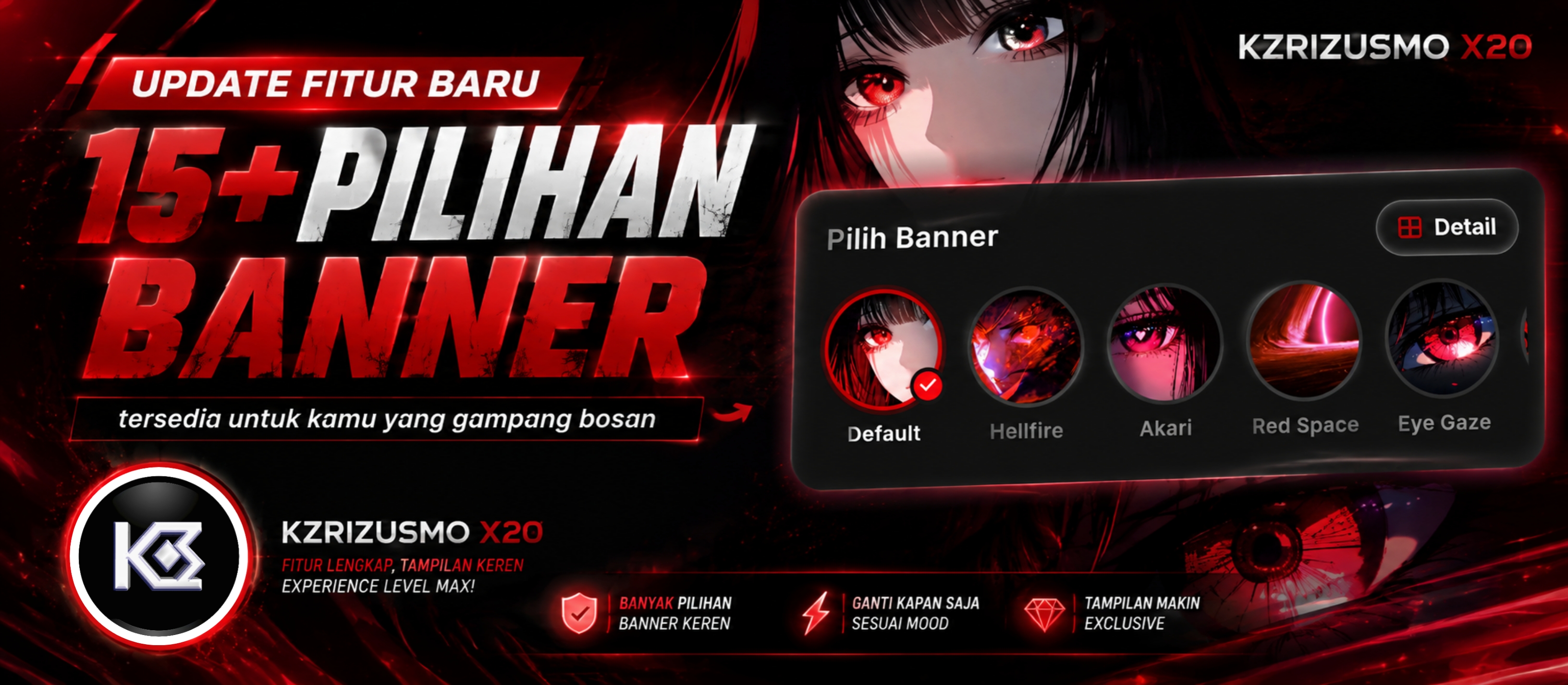 15 lebih pilihan banner KZRIZUSMO FF