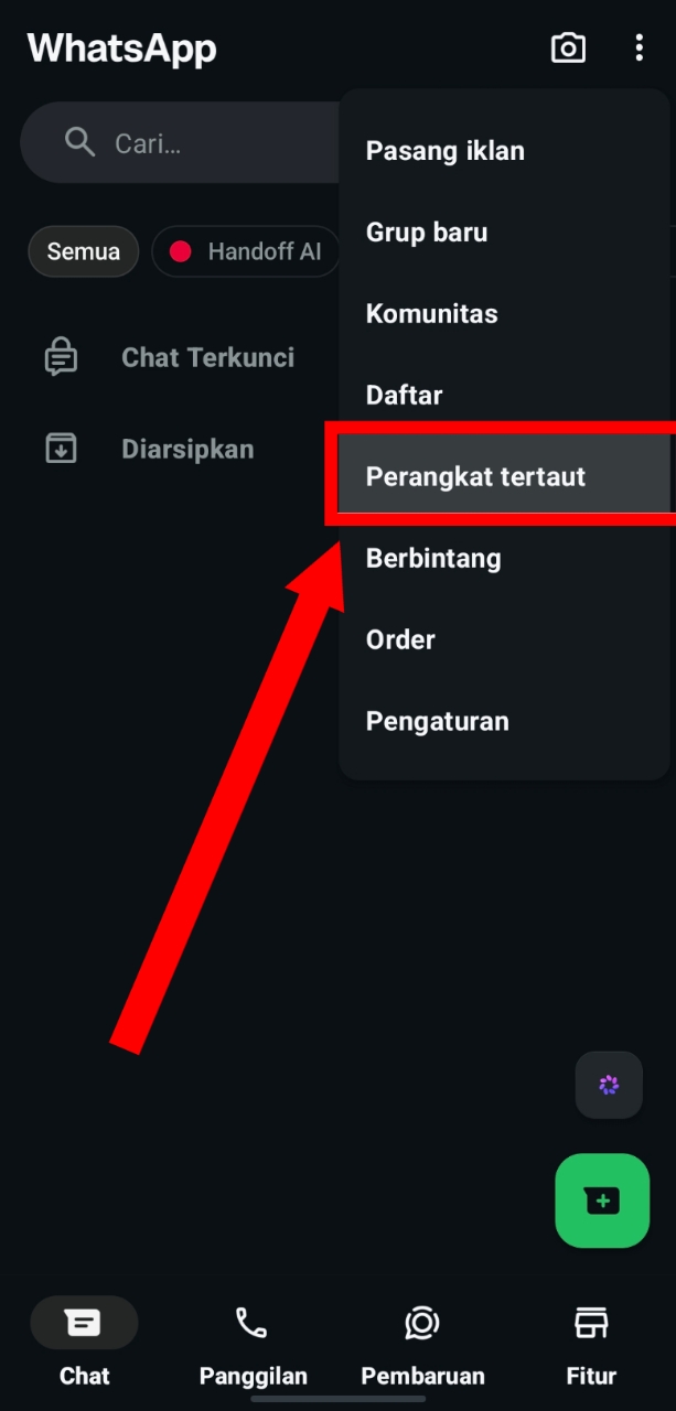 Langkah 2: Pilih Perangkat tertaut