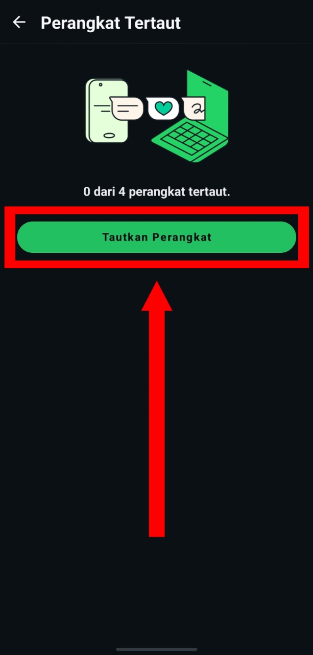 Langkah 3: Ketuk Tautkan Perangkat
